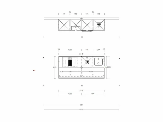 Nobilia senso mat wit eiland keuken - afbeelding 13 van  27