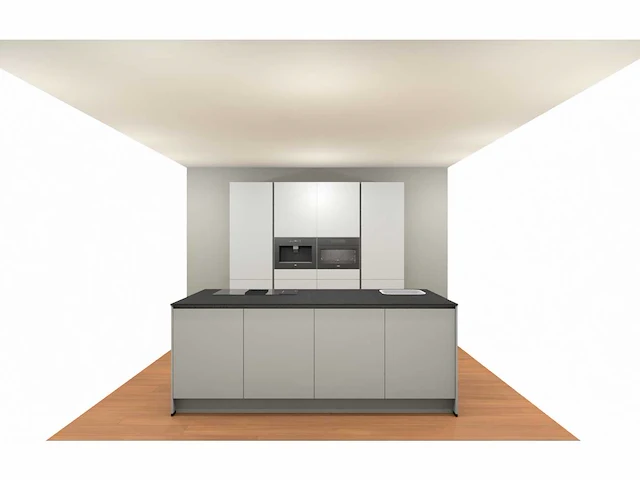 Nobilia senso mat wit eiland keuken - afbeelding 2 van  27