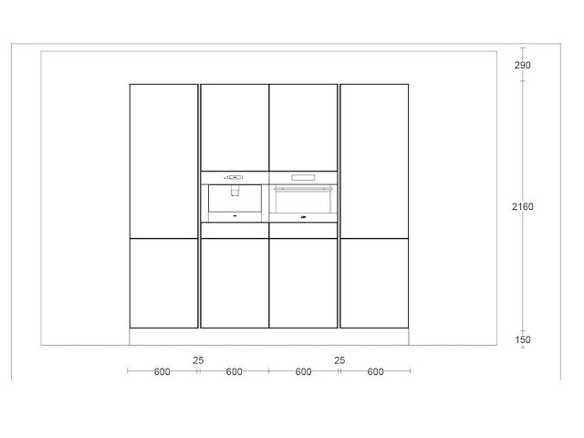 Nobilia senso mat wit eiland keuken - afbeelding 10 van  27
