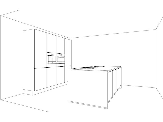 Nobilia senso mat wit eiland keuken - afbeelding 17 van  27