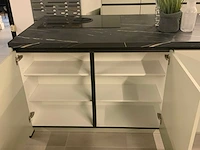 Nobilia showroom wand- eiland keukenopstelling mint groen - afbeelding 18 van  22