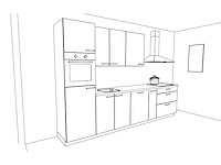 Nobilia structura decor eiken nero rechte keuken - afbeelding 3 van  20