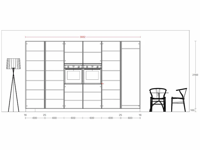 Nobilia structura noten milano olijf lak eiland - afbeelding 10 van  29