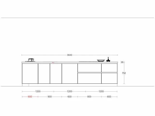 Nobilia structura noten milano olijf lak eiland - afbeelding 11 van  29