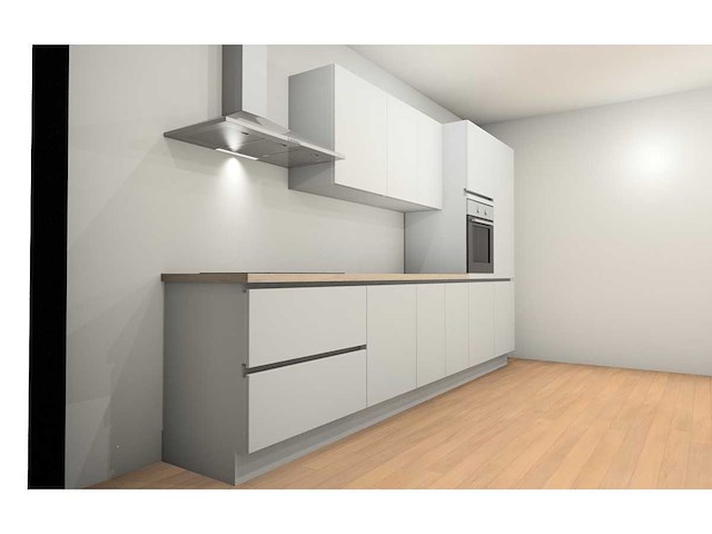 Nobilia touch alpin mat wit recht keuken - afbeelding 17 van  19