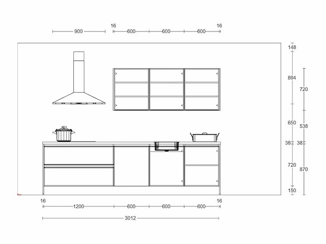 Nobilia touch schiefergrijs mat parallel keuken - afbeelding 20 van  21