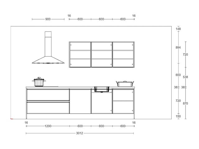 Nobilia touch schiefergrijs mat parallel keuken - afbeelding 20 van  21