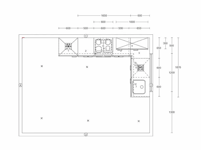 Nobilia touch supermat zwart hoek keuken - afbeelding 14 van  17
