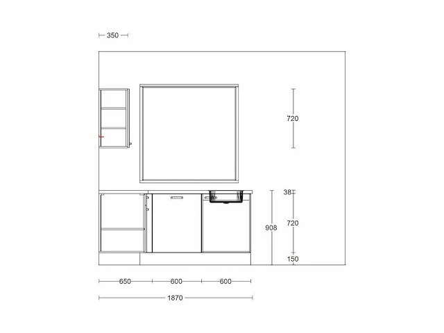 Nobilia touch supermat zwart hoek keuken - afbeelding 3 van  18