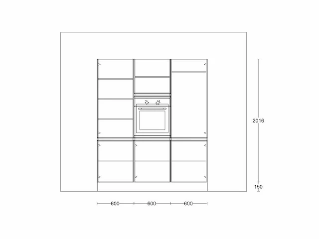 Nobilia touch supermat zwart parallel keuken - afbeelding 14 van  27