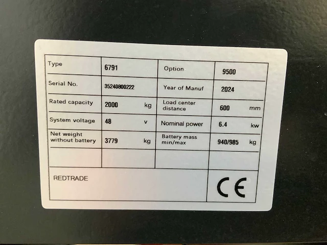 Noblelift - 2024 - rt20pro - reachtruck 9.5m 2t ongebruikt - afbeelding 37 van  43