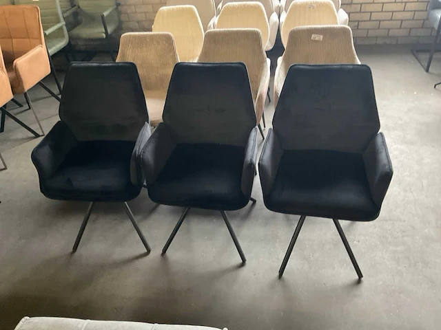 Noir eetkamerstoel (3x) - afbeelding 2 van  14