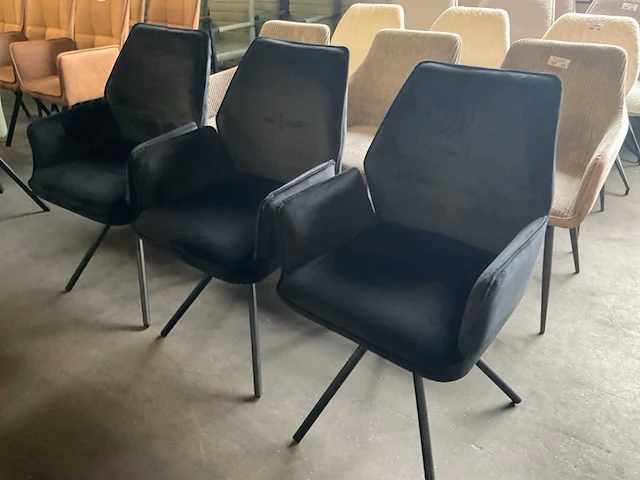 Noir eetkamerstoel (3x) - afbeelding 10 van  14