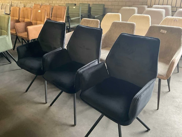 Noir eetkamerstoel (3x) - afbeelding 12 van  14