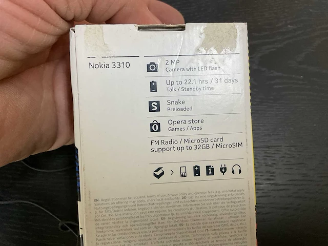 Nokia 3310 mobiele telefoon - afbeelding 6 van  6