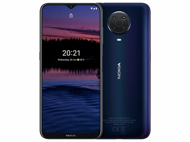 Nokia g20 smartphone 6.5 full hd+ display 64gb geheugen dual sim 4g 48mp camera dusk - afbeelding 1 van  4