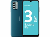 Nokia g22 6.52 hd+ smartphone met dual sim 4gb/128gb opslag blauw