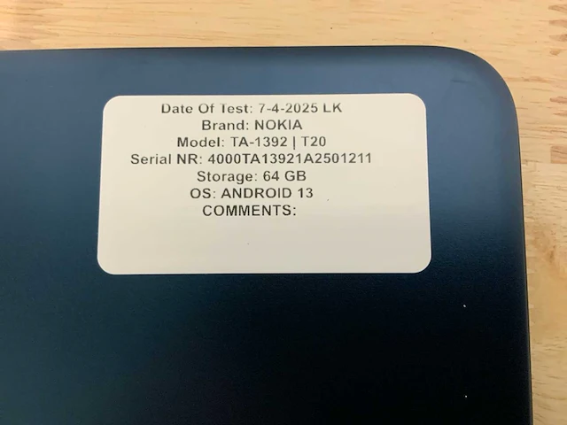 Nokia ta-1392 | t20 tablet (6x) - afbeelding 7 van  11
