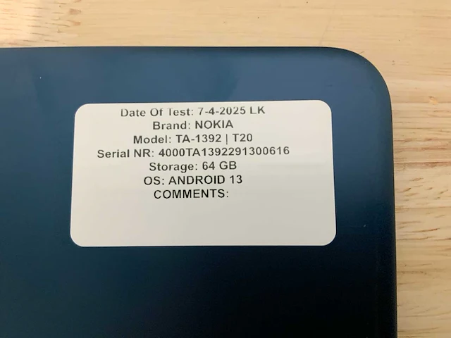 Nokia ta-1392 | t20 tablet (6x) - afbeelding 8 van  11