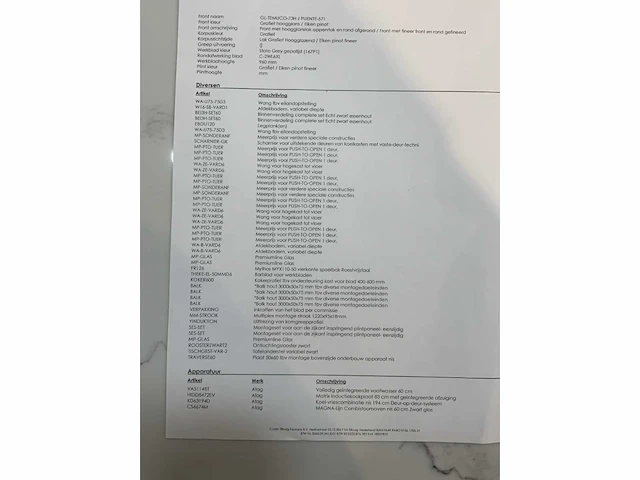 Nolte / atag gl-temuco-73h / puebte-571 rechte keukenopstelling - afbeelding 40 van  46