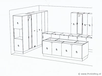 Nolte eilandkeuken met spoelwand en apparatenwand matrix 150 neo - afbeelding 65 van  70