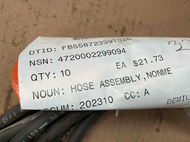 Non metalic hose assembly (10x) - afbeelding 3 van  3