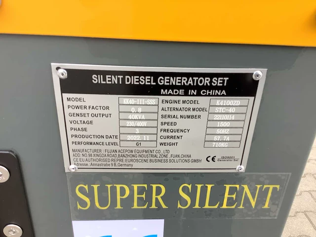 Noodstroom aggregaat / generator diesel 40 kva - afbeelding 8 van  18