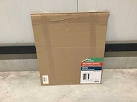 Nord inox spatscherm 70x60cm rvs spatwand - afbeelding 2 van  3