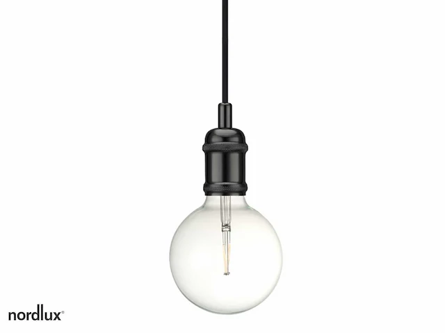 Nordlux - avra - hanglamp zwart e27 (3x) - afbeelding 1 van  3