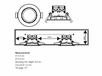 Nordlux - dorado 3-pack - spot (18x) - afbeelding 2 van  5