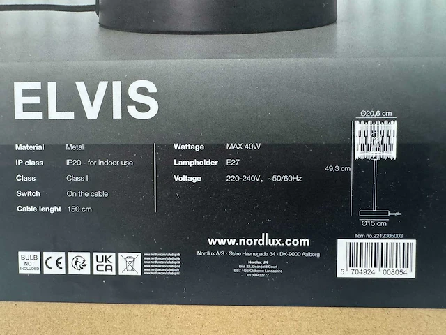 Nordlux - elvis - tafellamp (9x) - afbeelding 3 van  5