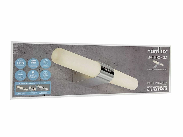 Nordlux - helva double ip44 - stepless moodmaker wandlamp led (3x) - afbeelding 3 van  5