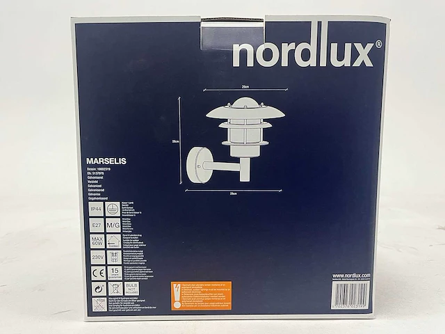 Nordlux - marselis - wandlamp e27 (3x) - afbeelding 3 van  6