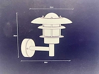 Nordlux - marselis - wandlamp e27 (3x) - afbeelding 4 van  6