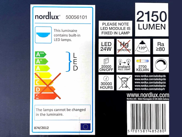 Nordlux - oja 42 - plafondlamp (3x) - afbeelding 7 van  8