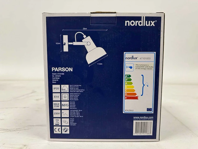 Nordlux - parson - wandlamp (8x) - afbeelding 3 van  5