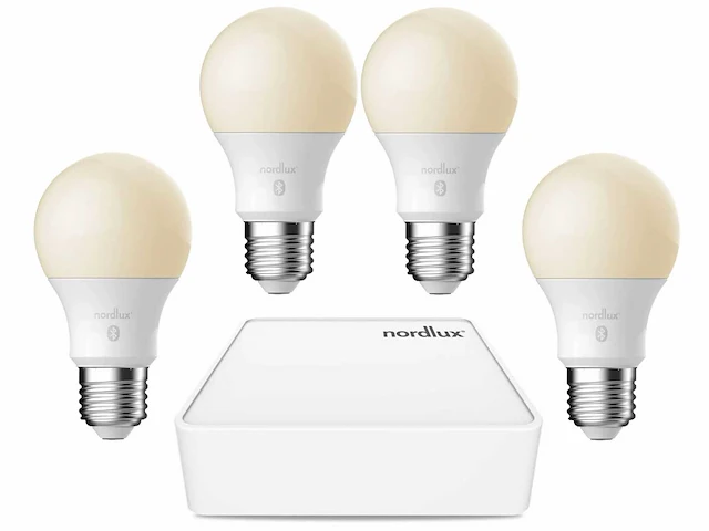 Nordlux - smart bridge - met 4-pack slimme verlichting (12x) - afbeelding 1 van  5