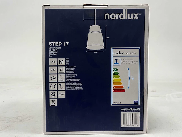 Nordlux - step 17 - hanglamp zwart (2x) - afbeelding 3 van  6