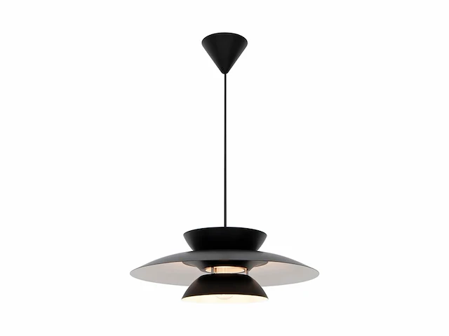 Nordlux carmen plafondlamp met koepel, zwart, e27 - afbeelding 1 van  3