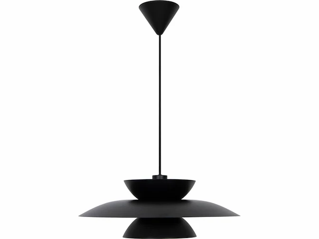 Nordlux carmen plafondlamp met koepel, zwart, e27 - afbeelding 2 van  3