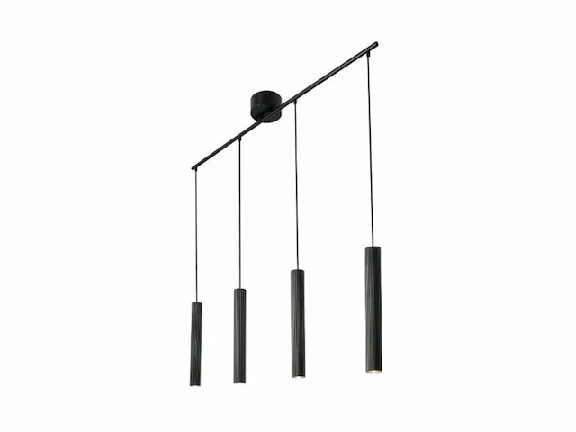 Nordlux vico-hanglamp-4-rail-gu10-zwart - afbeelding 1 van  3