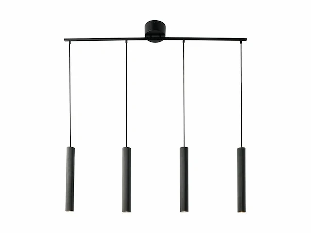 Nordlux vico hanglamp-4-rail-gu10 zwart - afbeelding 1 van  1