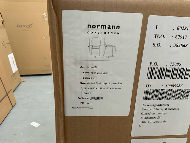 Normann copenhagen form eetkamerstoel (6x) - afbeelding 4 van  4