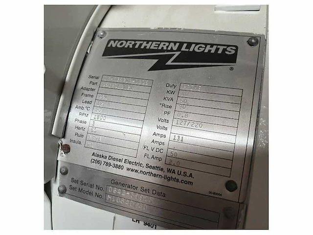 Northern light m1064d/40/33 40 / 33 kw 3-phase marine diesel generator - afbeelding 5 van  5
