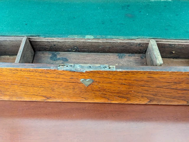 Nostalgische houten schrijverskist - afbeelding 6 van  11