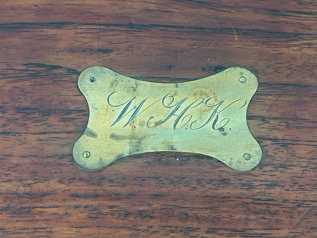 Nostalgische houten schrijverskist - afbeelding 11 van  11