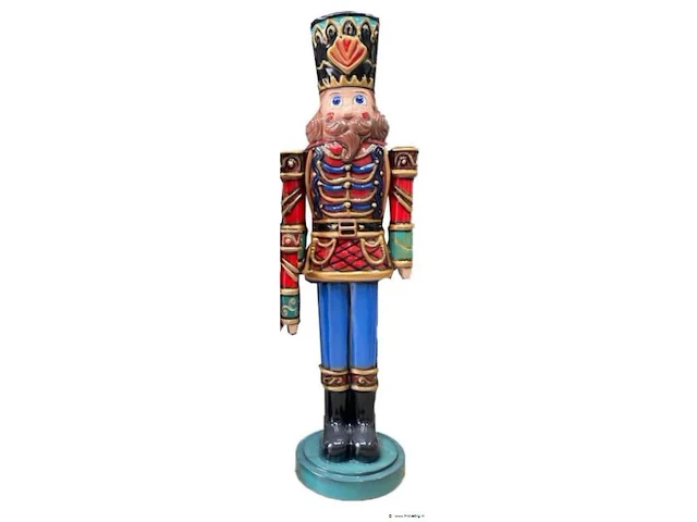 Notenkraker beeld van glasvezel, koning, 275cm groot - afbeelding 1 van  1