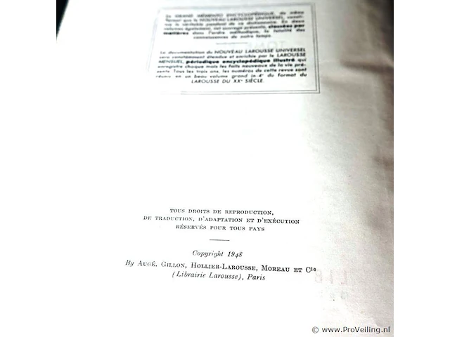 Nouveau larousse universel 1948 2 delen - afbeelding 3 van  5