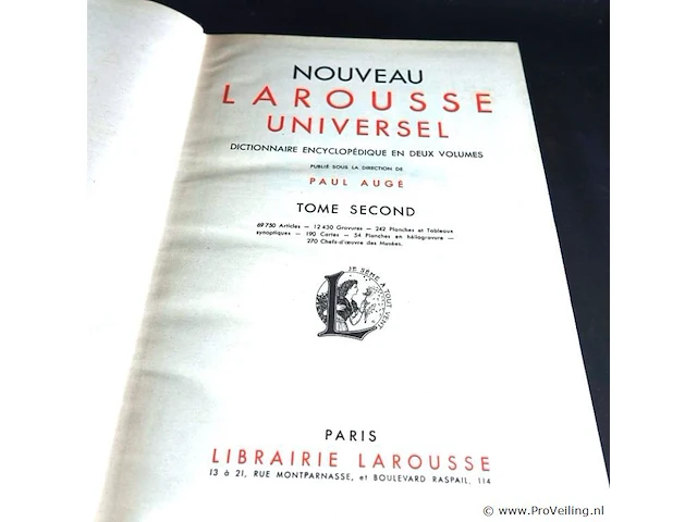 Nouveau larousse universel 1948 2 delen - afbeelding 4 van  5