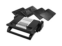 Nova multi grill 4-in-1 02.110502.01.002 – contactgrill – wafelijzer – 1500 watt – vaatwasser bestendig – rvs - afbeelding 1 van  2